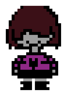 [ff7372] Custom Undertale Human Sprite Template