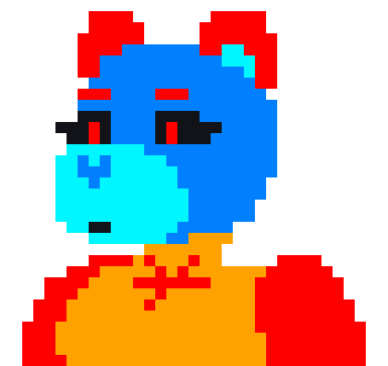 well if I'm gonna be on this sight, I might aswell make one of my OCS Ive yet to turn into pixel art, gonna take time but why not