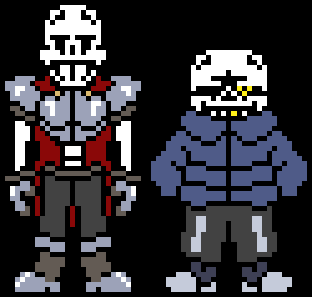 [57dac4] I've grown to tolerate the one pixel teeth for Sans so yippeee