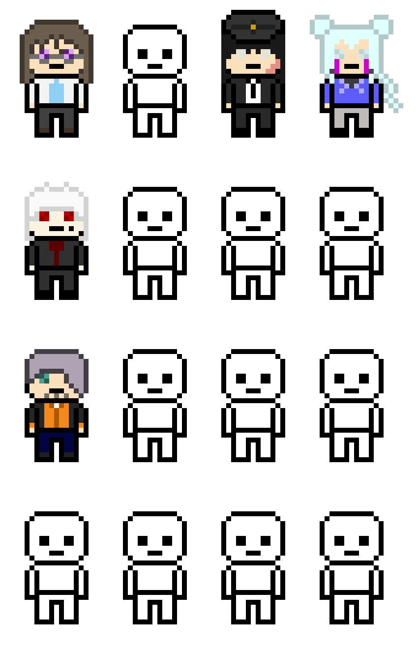 [b0f94e] danganronpa pixel sprite base