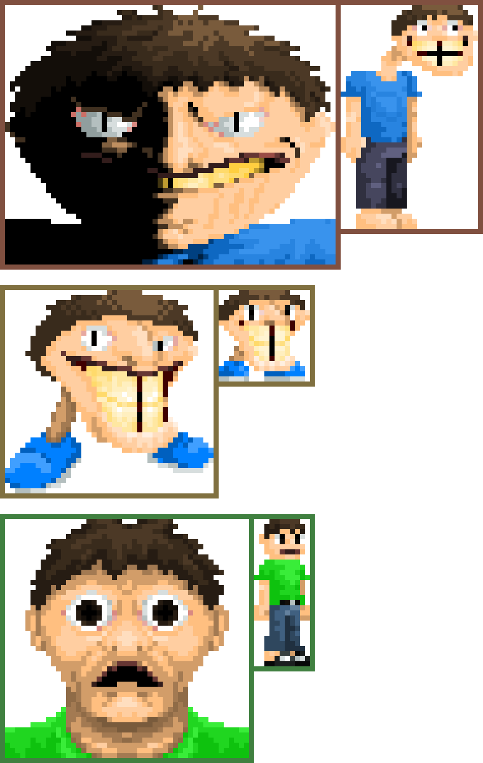 All have their sprites and such.