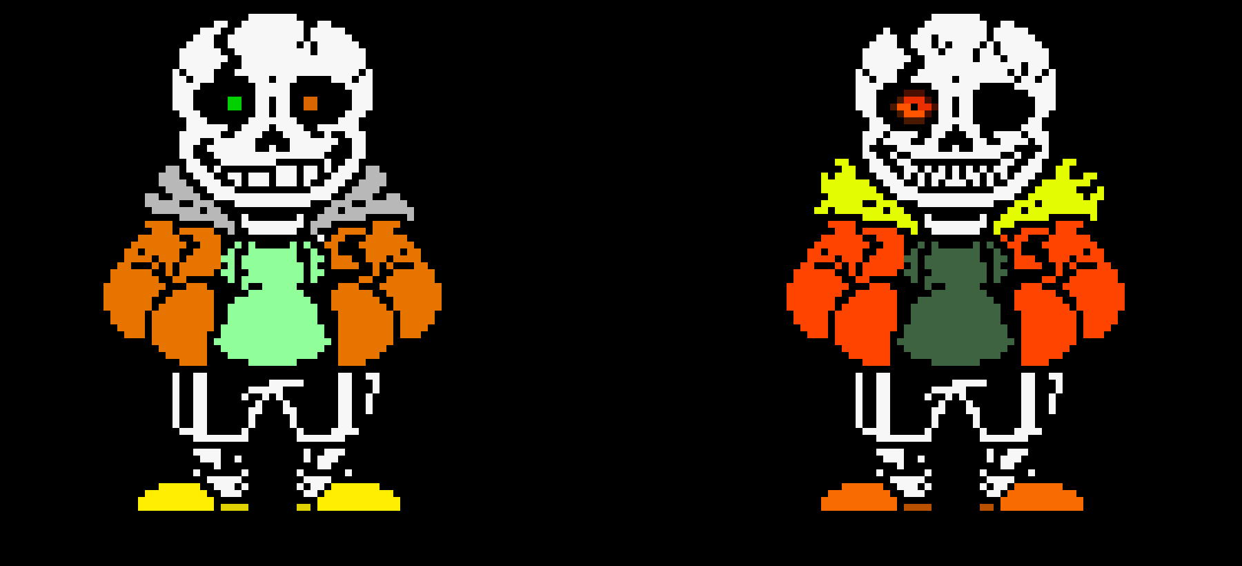 Vone!Negativetale and Vone!Negativefell!