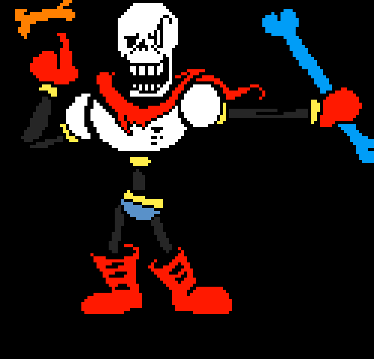 The Other Genocide Papyrus. (HOLD UP, THIS WAS A SPRITE I MADE-)