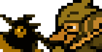 [6c26bc] Inkrune AU: Krow - Deltarune OC Overworld and Battle Sprites (Darkworld Ver.)