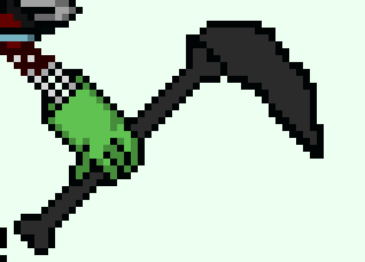 bone turns into bone scythe then looks at dust sans *