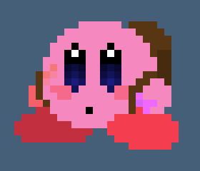 [1d710f] *Kirby came back after a minute with a bag... (and no longer covered in dirt-)*