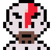 god of war pixelhead kratos