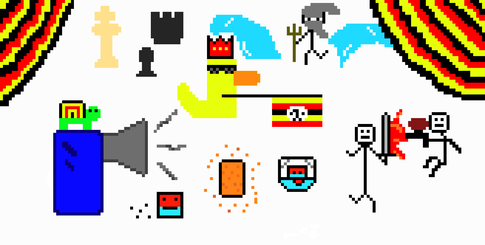 [9664c4] MLG Ugandan Pixel art