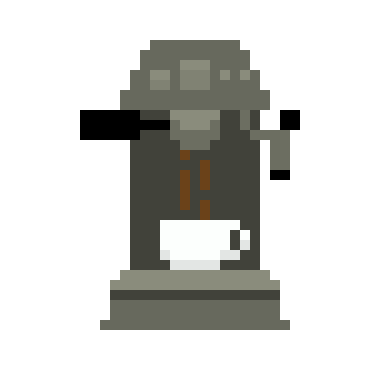 [c2e33d] Coffee machine (on with cup)