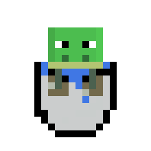 [b85052]  Minecraft turtle in bucket