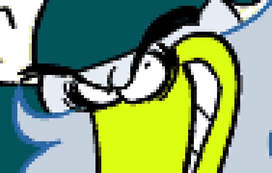 [81a232] making a silly little lecture notebook doodle and procrastinating on it