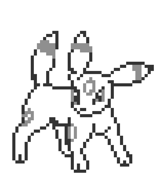 [d0038a] umbreon colouring sheet