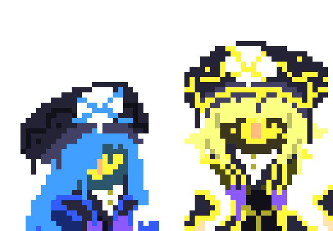 [777455] *The other 2 Fake Mages would come out as well and Drawcia had commanded them to try and attack their own counter part. (For reference sake, the Fake Versions are weaker than the real ones, but can still use similar abilities to them.)*