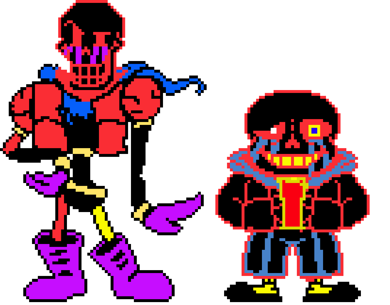 error sans and papyrus