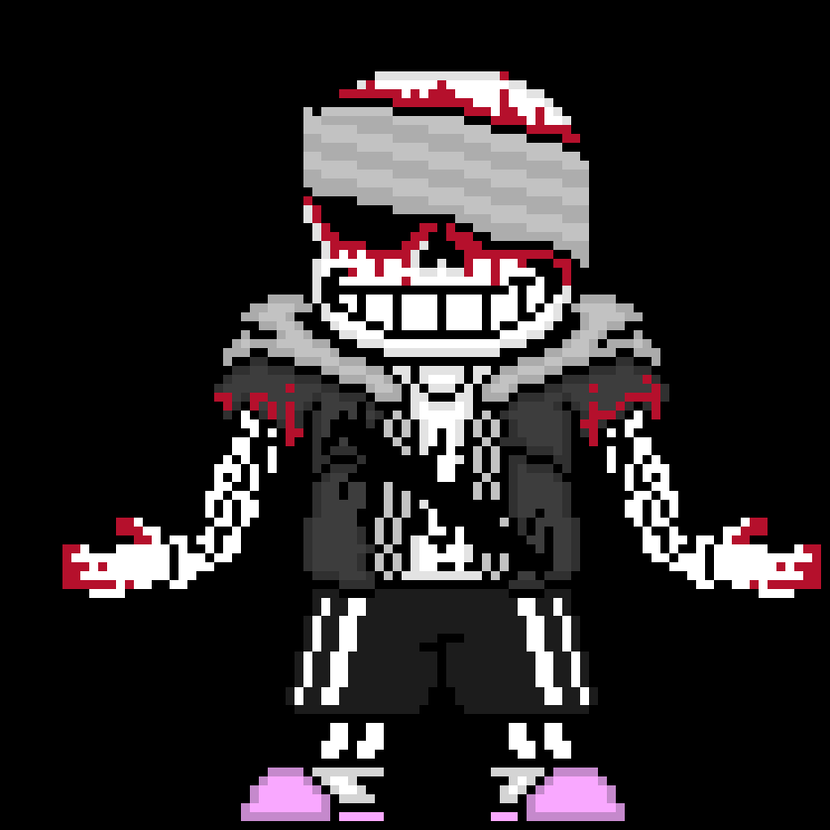 [e8cb42] *your curios as to why theres a bloodless slash mark on his his clothing*  huh FellTale, sounds interesting