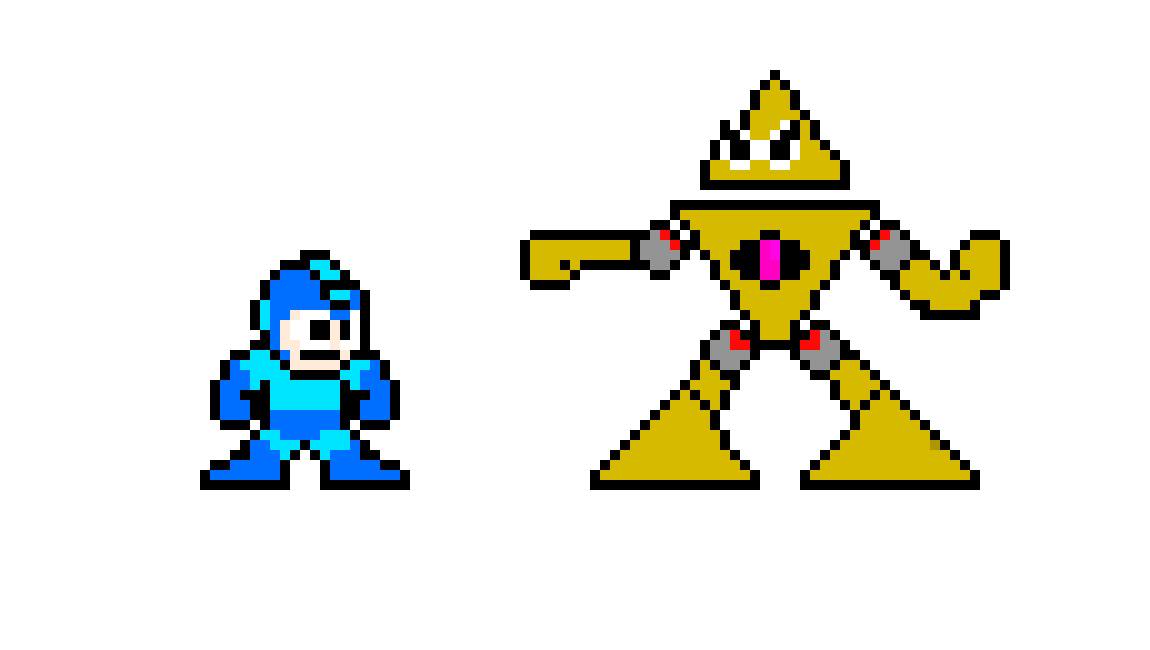 Rockman VS. Pyramid man