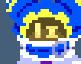 [83aadd] hm... yeah, its pretty gross.... *he tried to make sure his cape wasnt getting.. dirty from all the things from the walls*