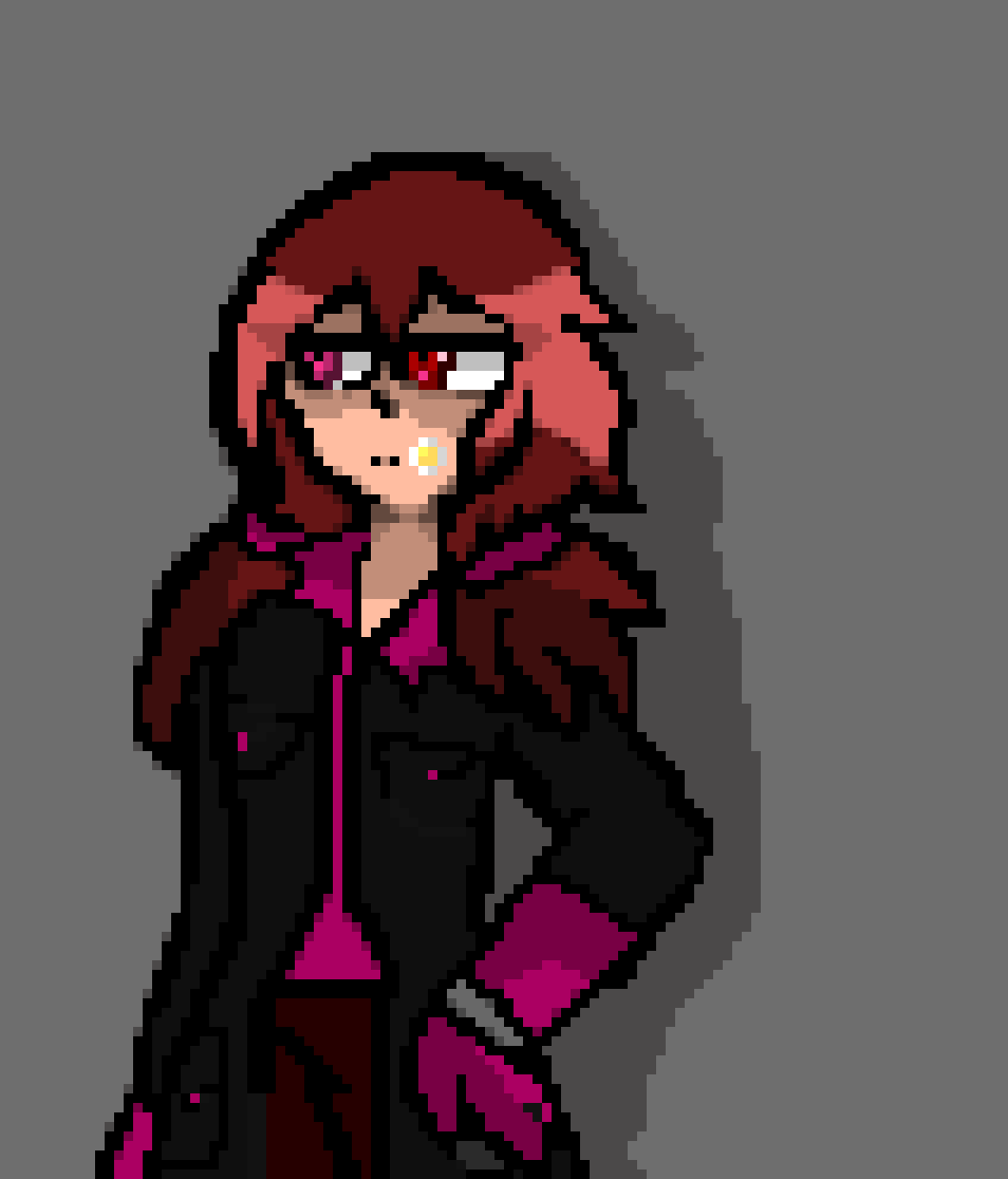 [eb94af] -she point at the side-