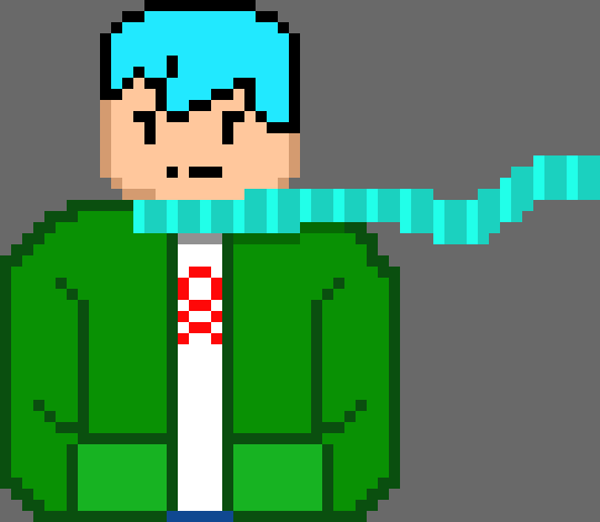 IDK but what do I know is if I'm making this the scarf would have look like this - DST