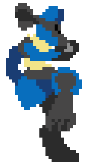Lucario meditation Idle animation 1