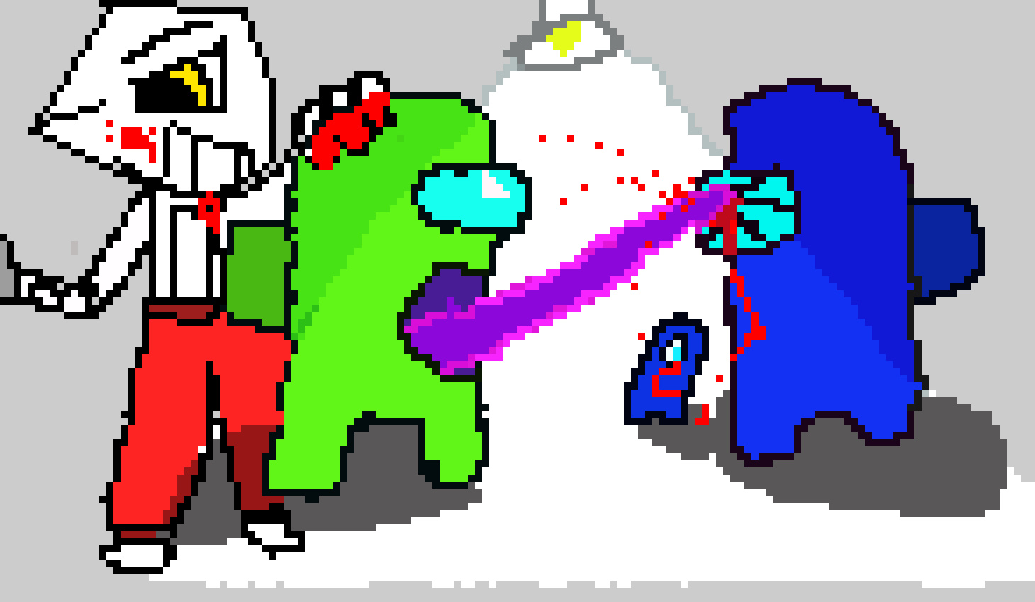 this is my brothers work *eexcept for the non among us related guy*