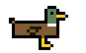 ok but he uses a duckling i use an adult mallard duck as my "persona"