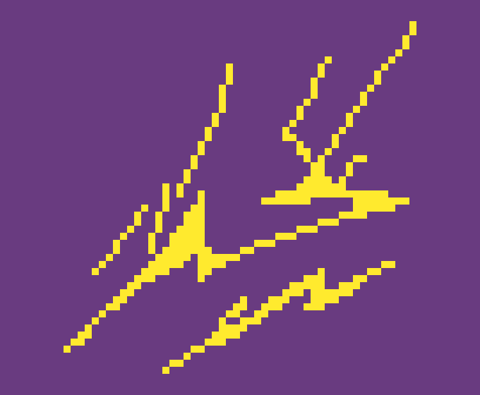 [b48161] *zan tried to knock down the fake ribbon to knock away the fake adeliene*