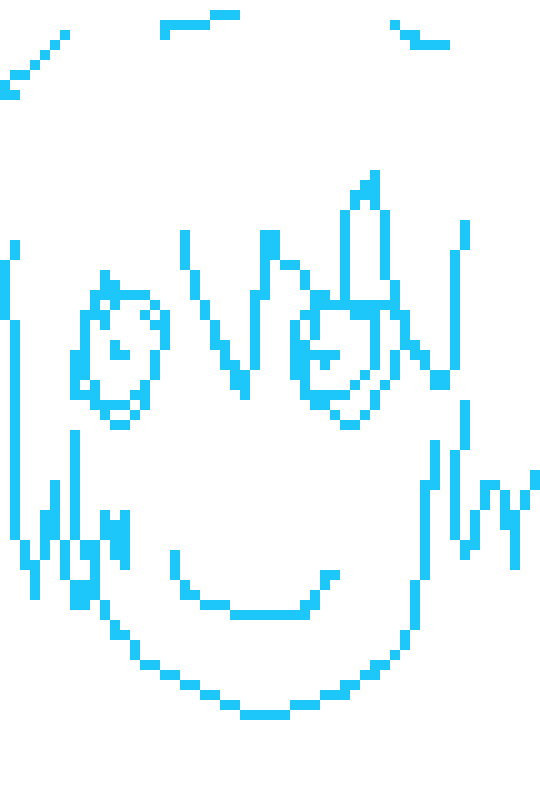 [19614d] Dude Micheal for a hot minute I thought your, what I assume to me susie sprite was like a guy with a little smile idk why my brain filled in the invisible gap between the nostrils as a little smirk