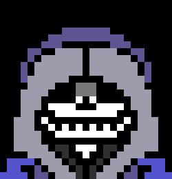 [39d364] *He dawns his hood in anguish.* "..."