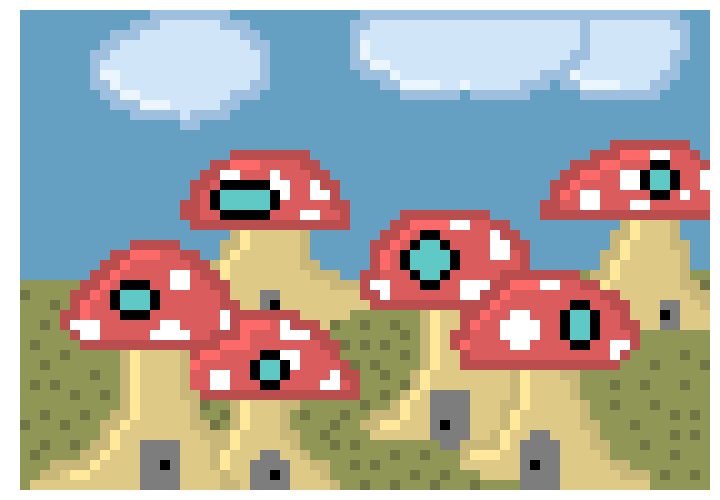 [854455] through mushroomville