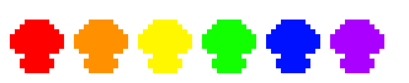 [158335] Neon mushrooms