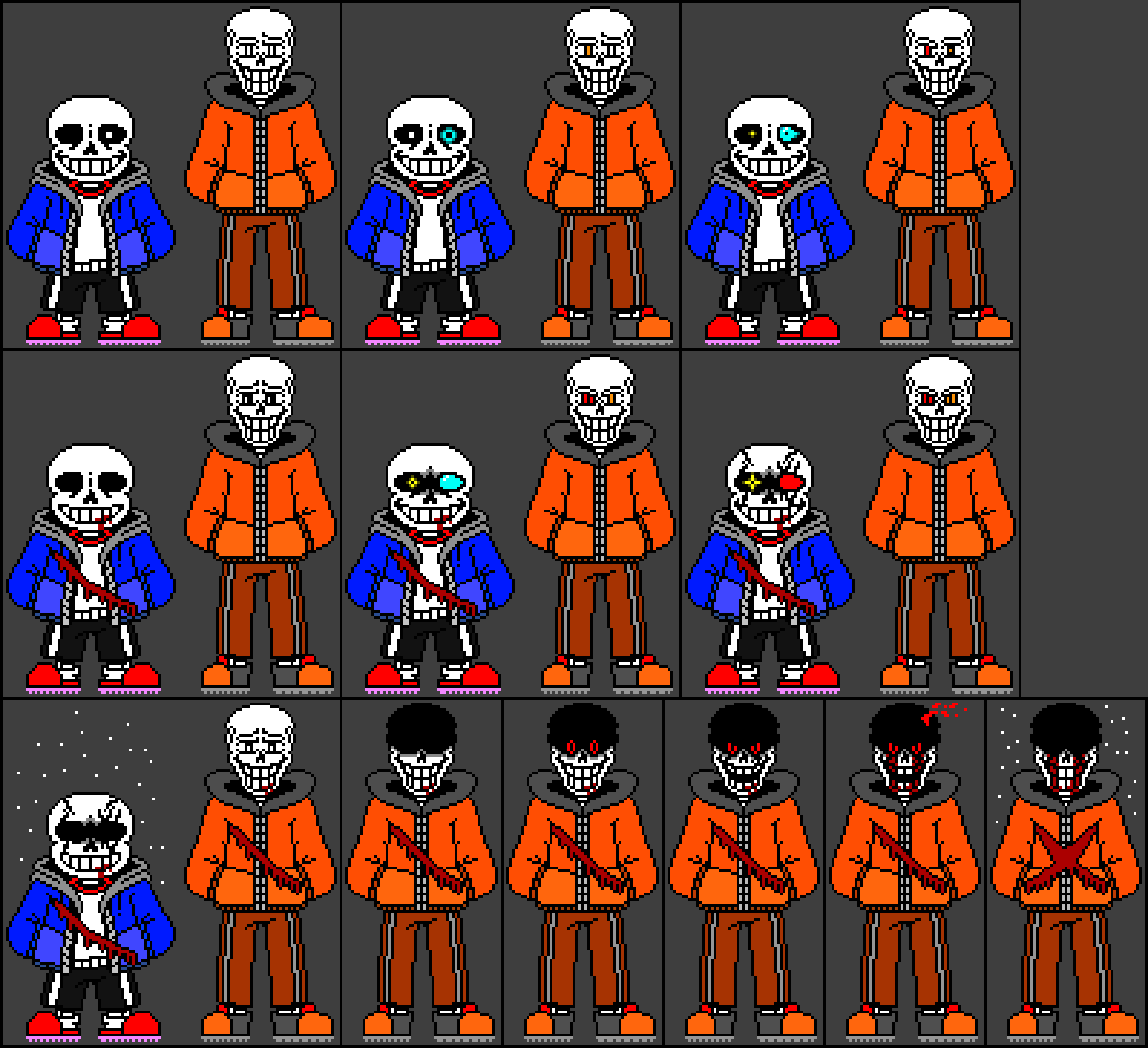 *Insert au name here* sans and papyrus