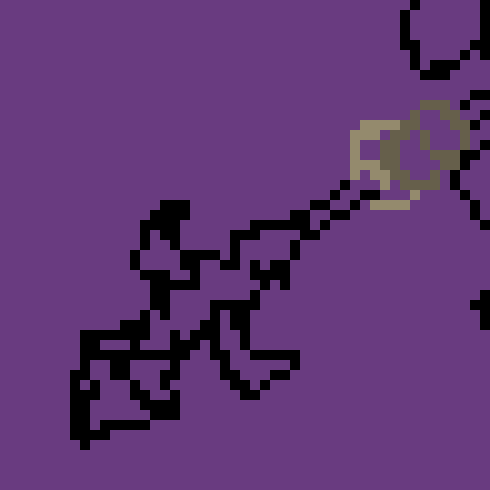 [777455] *Zan hit the ice shot away, and charged right for him, swinging her spear in his direction*