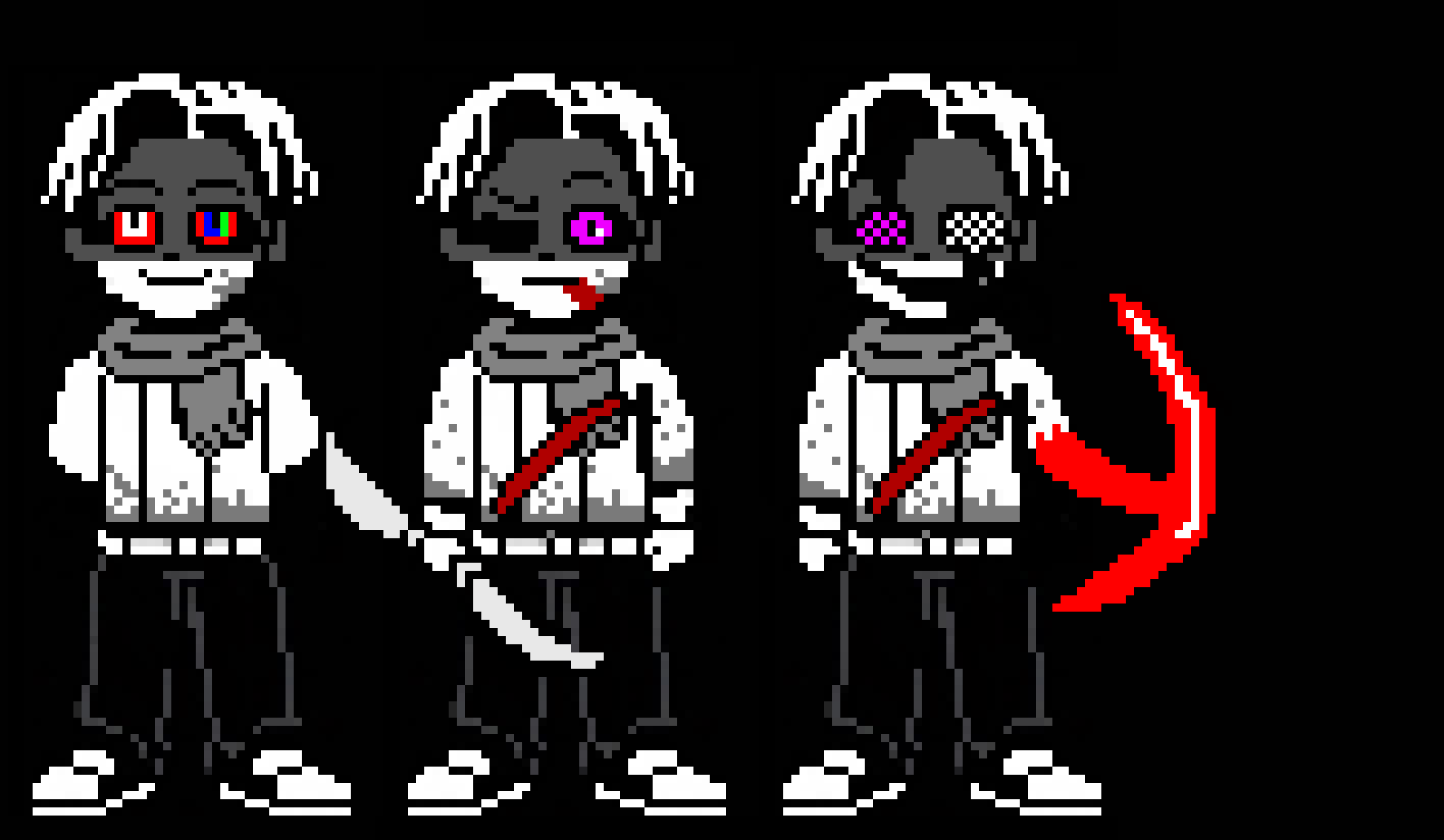 [fa0709] Me as Dusttale last breath Sans