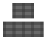 [f2688d] Example: the tiles on the bottom are just the same tile on the top, overlapping eachother by one pixel