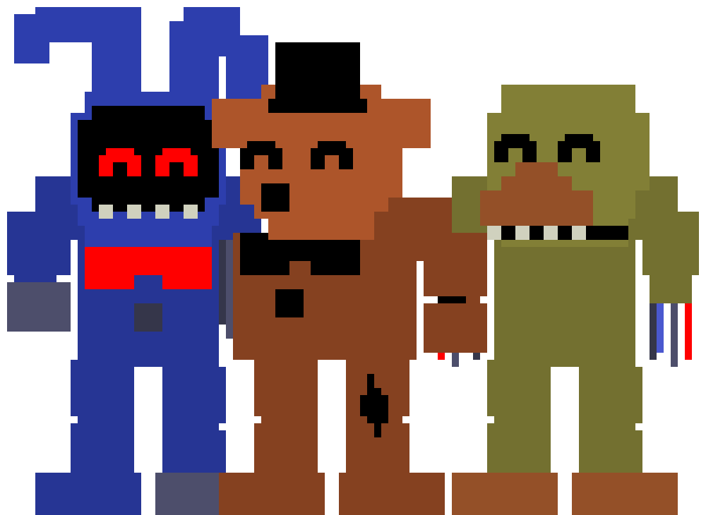 [9e2028] //Hopefully by the time we are back with Foxy, maybe more friends will be here to join the party!!// {More friends mean more fun!} <yeah, and more pizza and cupcakes!!> //now lets get going, gang! we cant keep Foxy waiting for too long now!//  