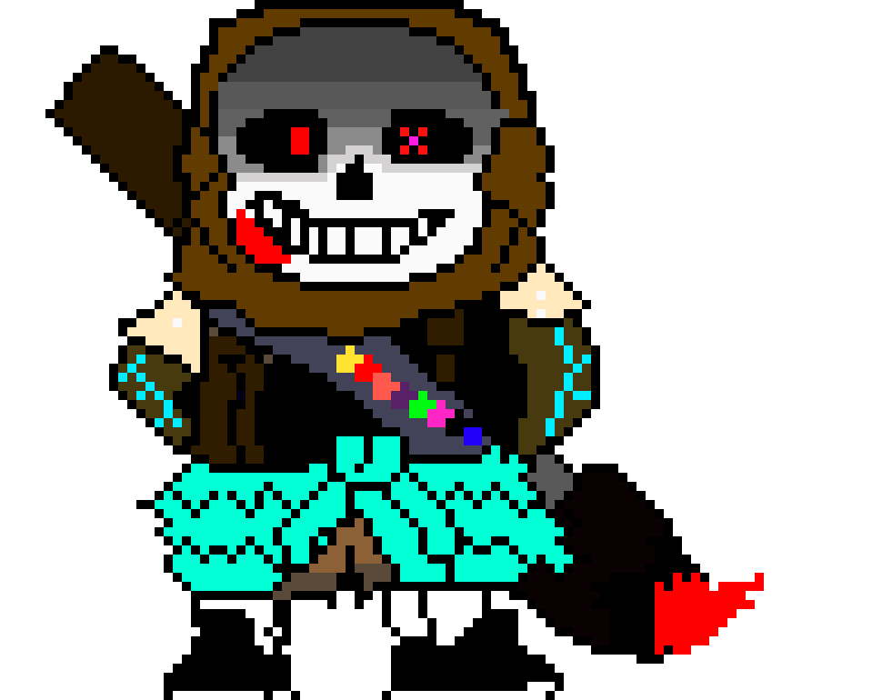 gaster blaster hits theron 