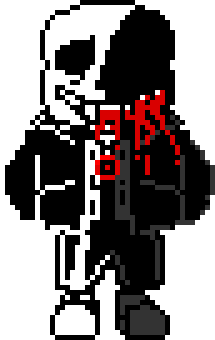 [f0f15f] Hard-Mode Killer Sans full ded sprite