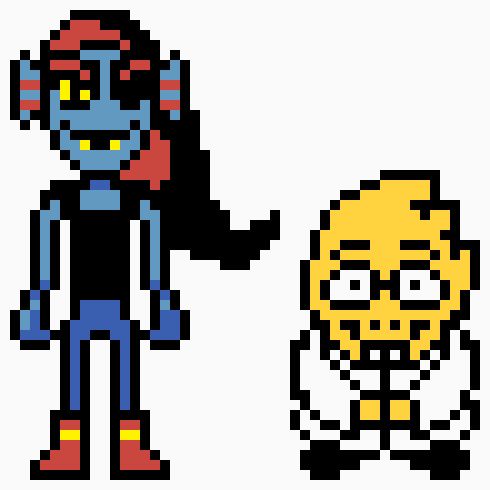 Gendertale Undyne and Alphys