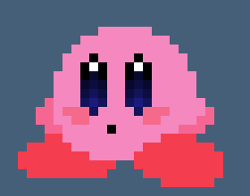 [777455] *kirby walked around just a little bit, looking at all the work bandana dee and the others have done*