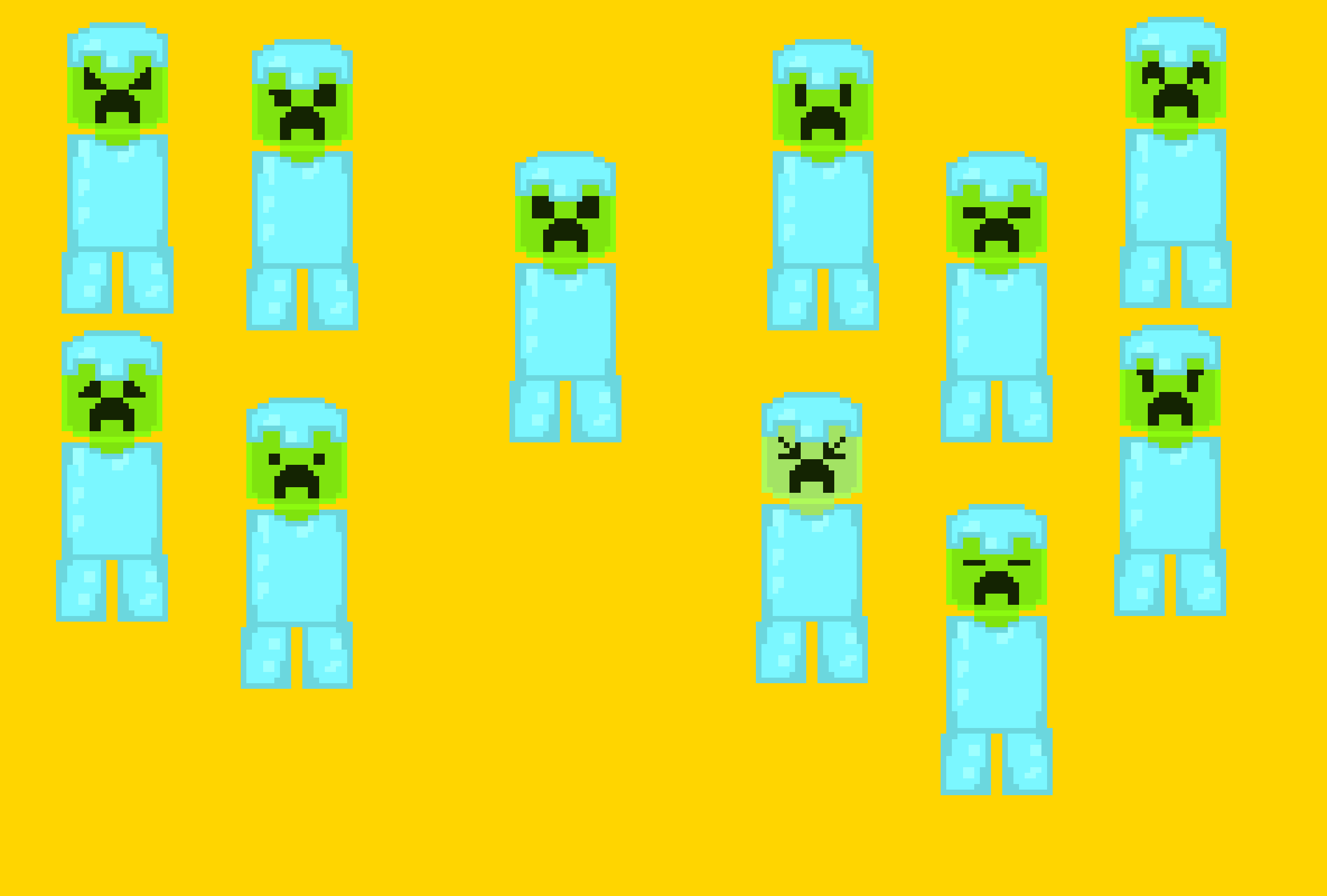 i made the faces and about to blow up also i changed it to yellow -Kiddo