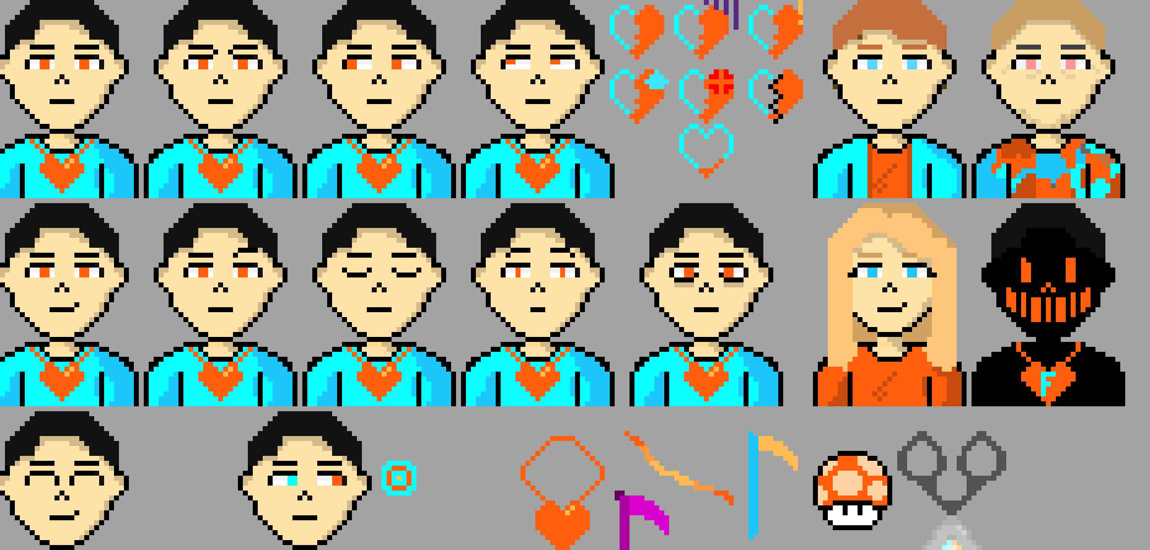 he never makes anything original just stupid orange and blue ugly colors.