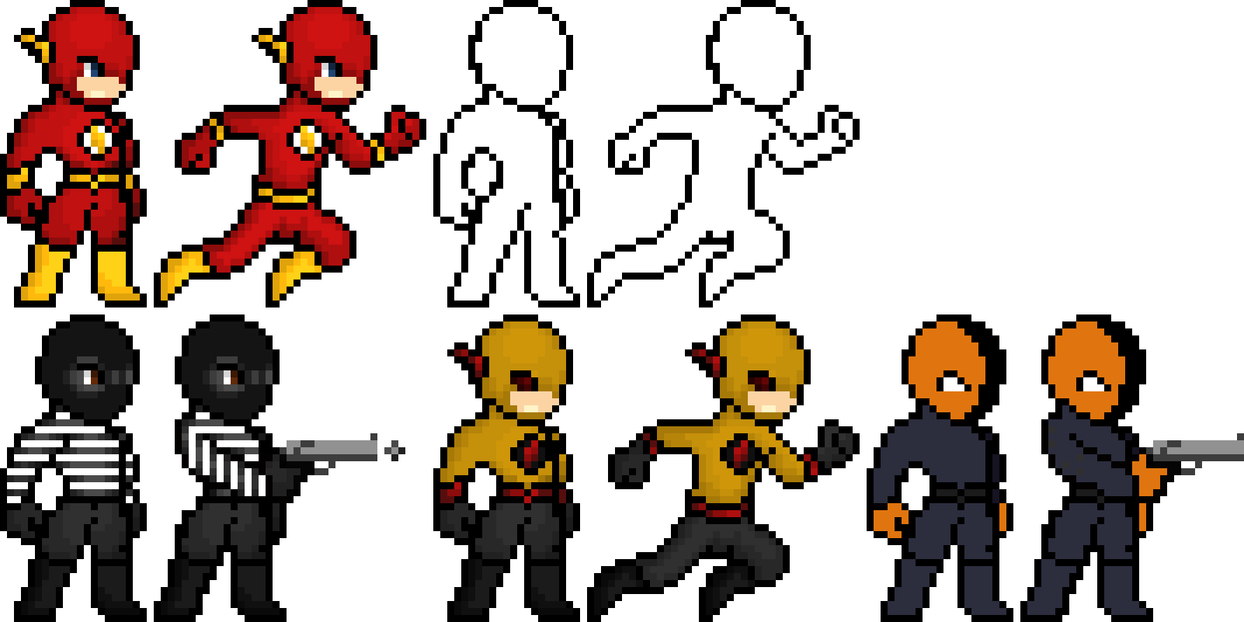 The Flash Pixel Art Collection