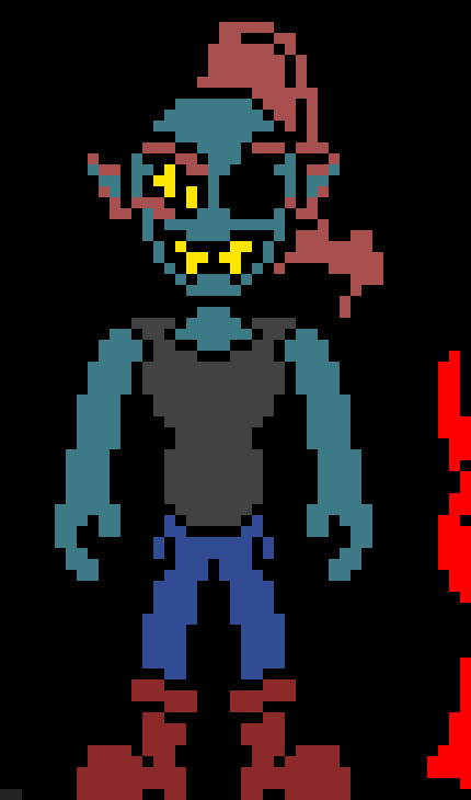 i have no idea how to design undyne????