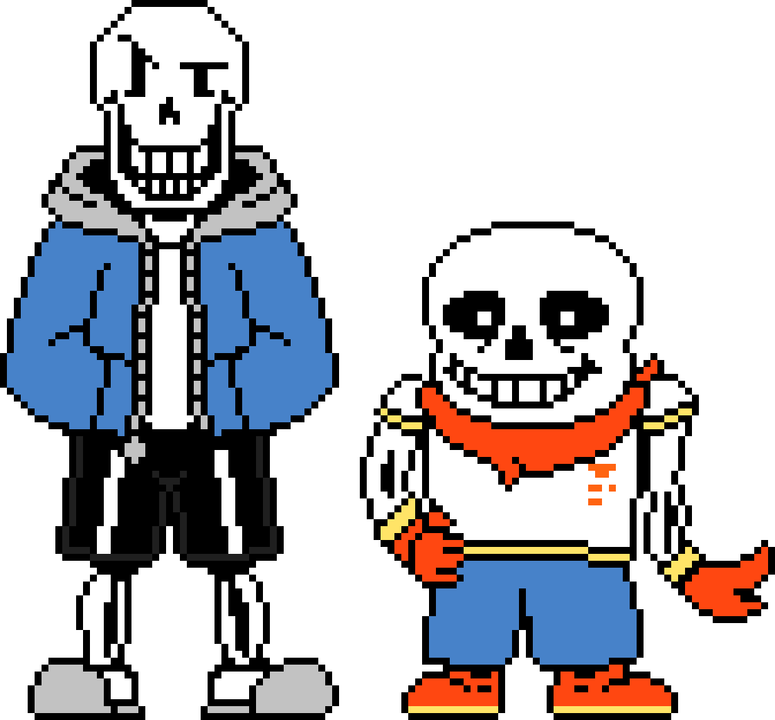 PeterPlay19 Swaptale Papyrus and Sans Battle Sprites. ( Update )