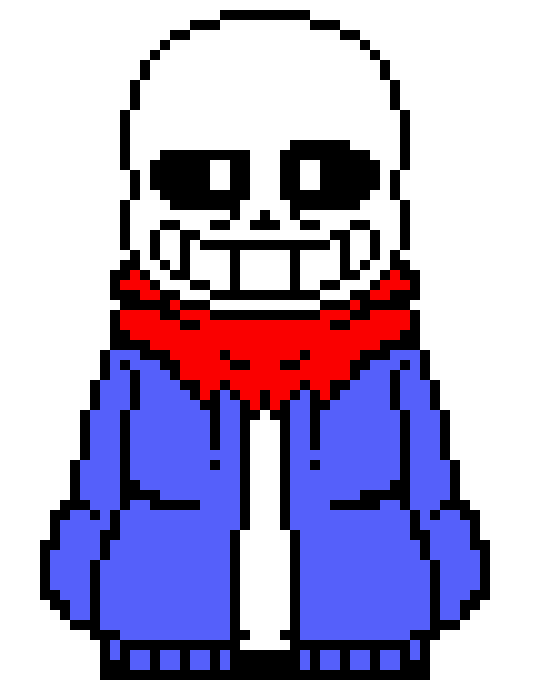 ok...youve been here for a month...good to know...yet youre not classic sans...im talkin like...blue hoodie with grey hood classic sans...im technically not a classic sans! i have paps scarf on...and im colored!