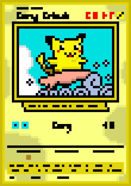 surfing pikachu