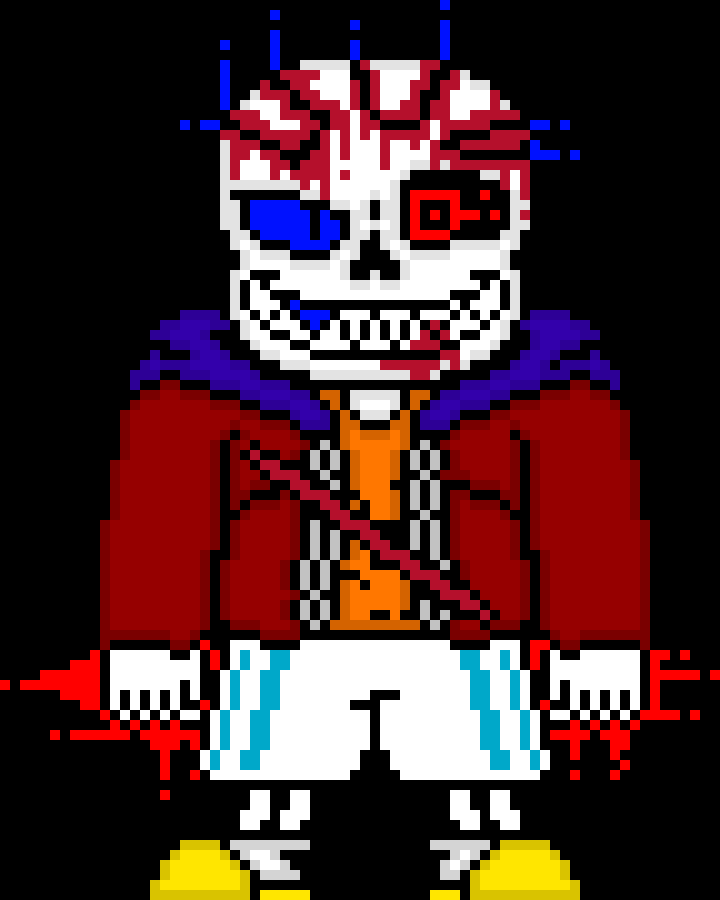 [e8cb42] *gets up again* hahhaah your weak! *shoots lots of bones at him and grabs the axe again* heh watch out *throws the axe where fears soul is* 