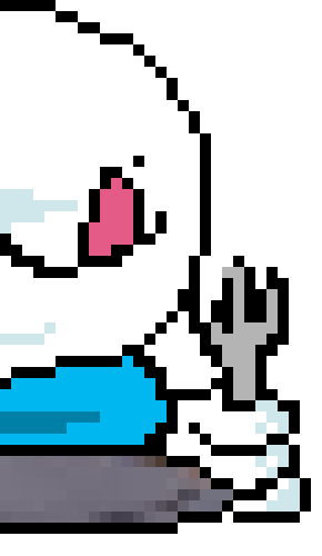 [236914] make an ice guy and he dresses like an eskimo 
