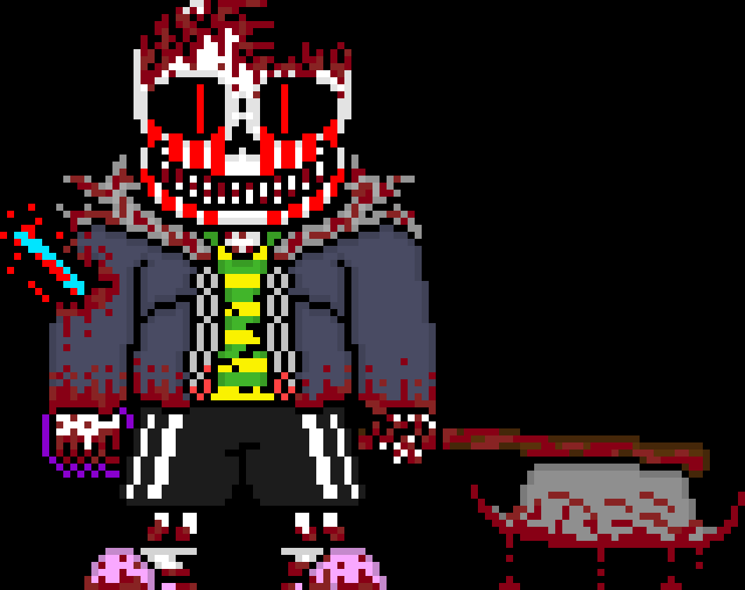 [e8cb42] Terror: *one of the bones hit him* welp your gunna have a KILLER of a time *you see a smile similar to yours fading into existence*